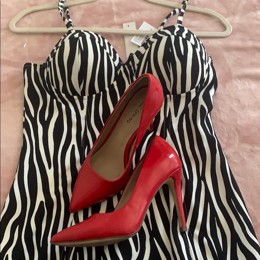 Tiger Stripe Bustier Bodycon